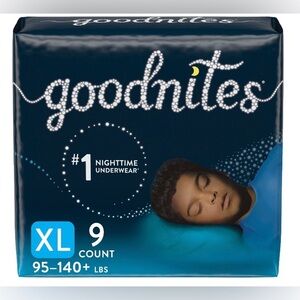 Goodnites Boys’ Nighttime Underwear 
 Size XL